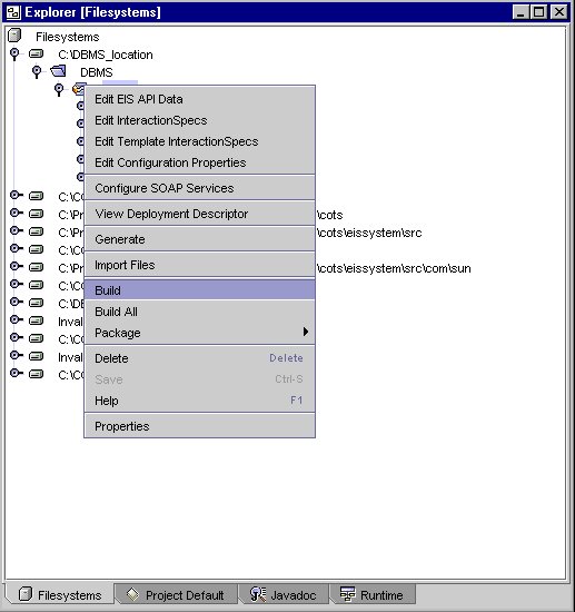Figure shows Run Target Build Option
