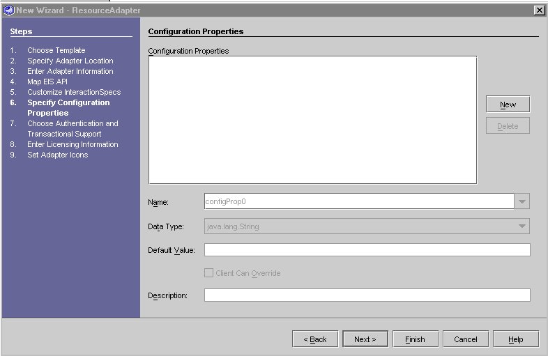Figure shows Configuration Properties Editor
