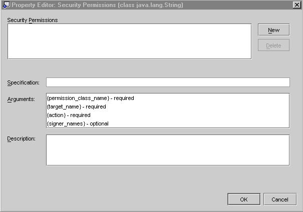 Figure shows theSecurity editor.
