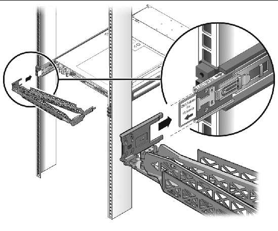 Figure showing how to locate the metal lever.