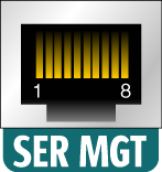 image:Figure showing the serial management port