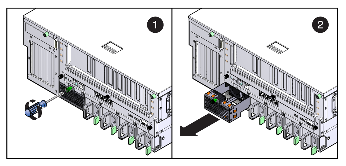 image:Figure showing removal of the FB-DIMM Fan Assembly.