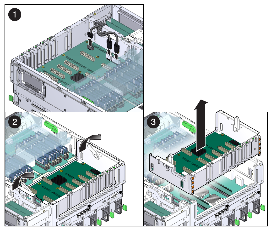 image:Figure showing removal of PCI mezzanine.