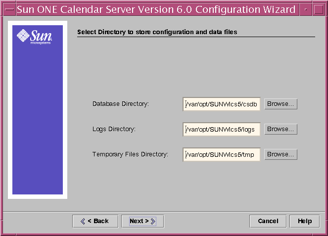 Calendar Server óݿ⡢־ʱļĿ¼