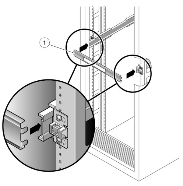image:An illustration showing how to attach the rail.