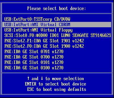 image:Boot Device screen