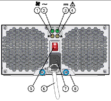 Figure showing location of power supply components.