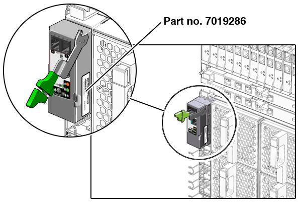 image:Graphic showing part number location on the CMM.