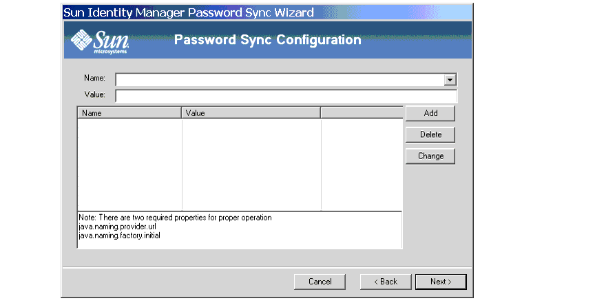 JMS Properties Dialog