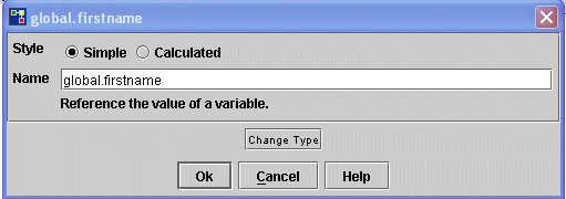 Rule Argument dialog