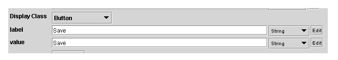 Display Class area of Form Element dialog