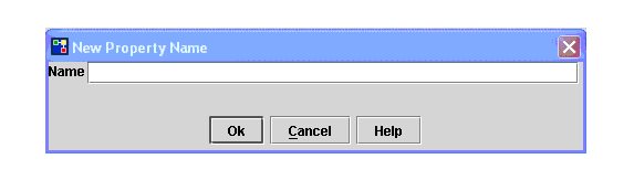Available properties pop-up dialog