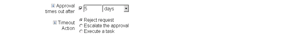 指定核准逾時