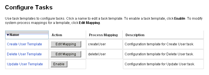 [Configure Tasks] 頁面。