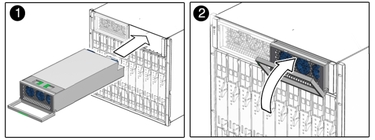 image:Figure showing the installation of a power supply.