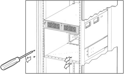 image:Figure showing the removal of four screws.