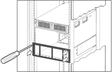 image:Figure showing where the screws go into the bracket.