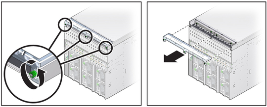 image:Figure showing the removal of the DC input cover.