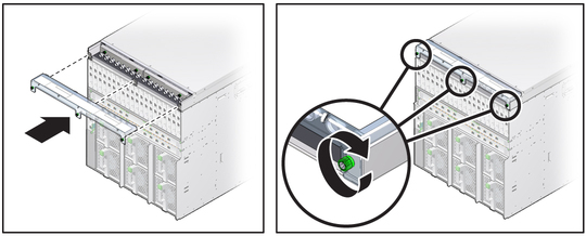 image:Figure showing the installation of the DC input cover.