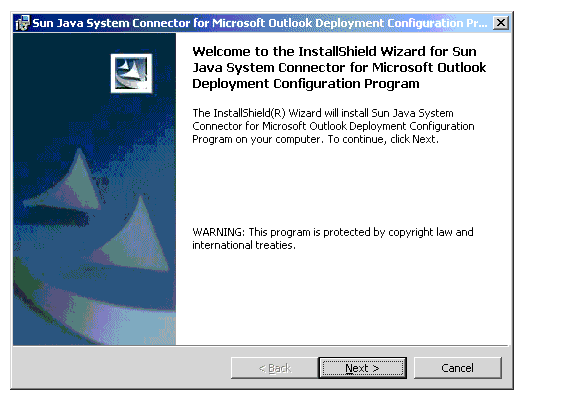 The InstallShield Wizard Welcome Screen
