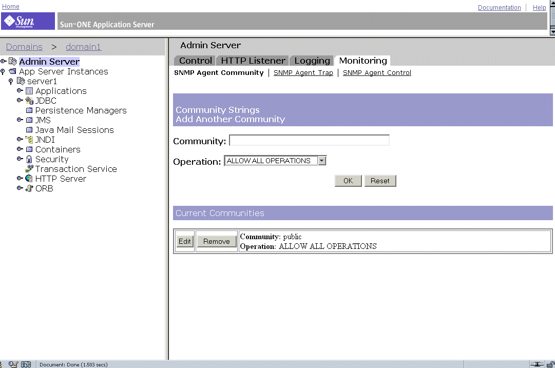 ӹܤF [SNMP Agent Community] ]wC 
