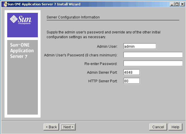  ȭ ĸó Server Configuration Information Դϴ.