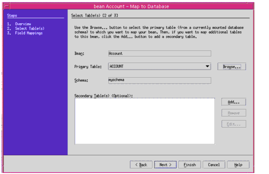 Figure shows the mapping between a Bean and the Database.
