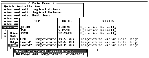Screen capture shows voltage and temperature components displayed.