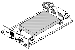 Figure showing the battery connector disconnected from the battery module.