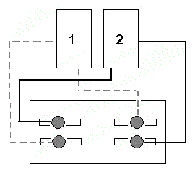 Drawing showing a SCSI array configuration.