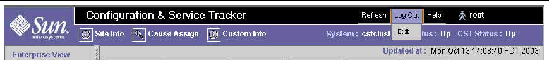 The top portion of the CST screen with the Lot Out menu displayed.Log Out button in Summary section of CST UI.