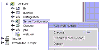 Figure shows how to create a WebModule.
