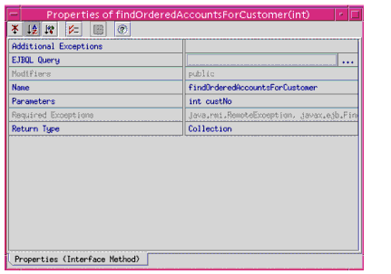 Figure shows the properties of a Finder Method.
