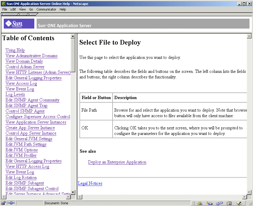 This figure shows a sample online help screen.