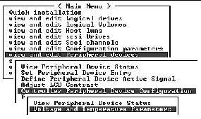 Screen capture shows "Voltage and Temperature Parameters" displayed.