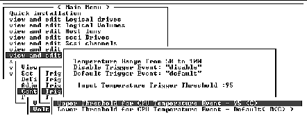 Screen capture shows threshold range, triggering events, and "Input Voltage Trigger Threshold: 95." 