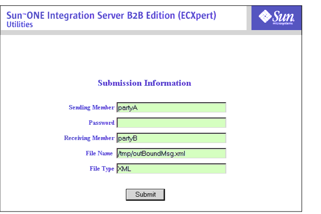 Screen capture of the Submitting a document activity.