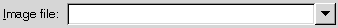 Sample drop-down combination box. Contains a text box and an arrow button that you click to display the drop-down list.
