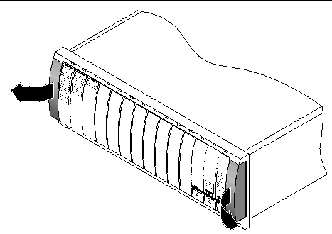 Figure showing the location of the array end caps.