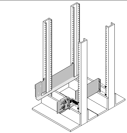Figure showing the left and right mounting rails.