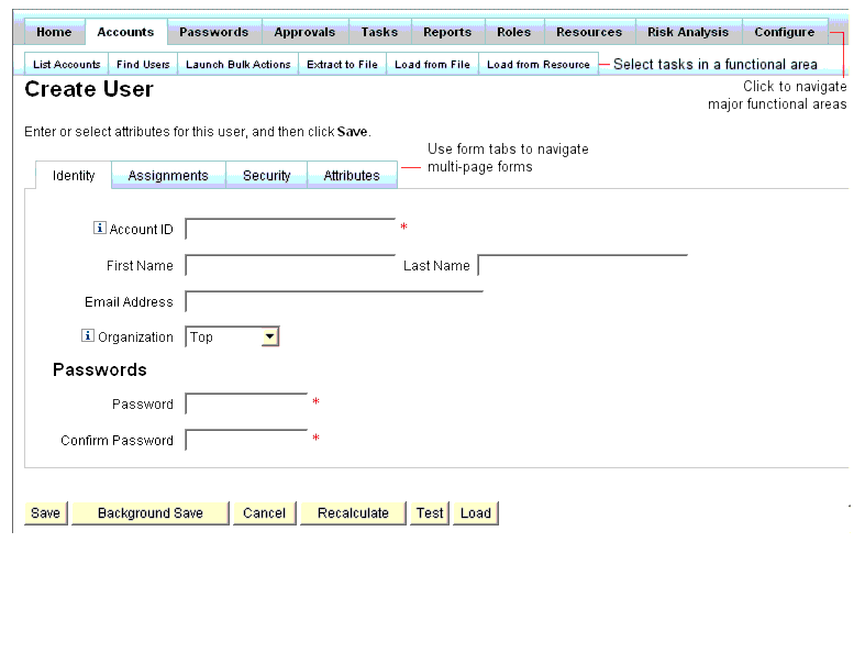 Identity Manager  ̽ ޴ ,      Ͽ ̵մϴ.