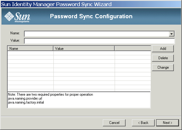 JMS 特性對話方塊