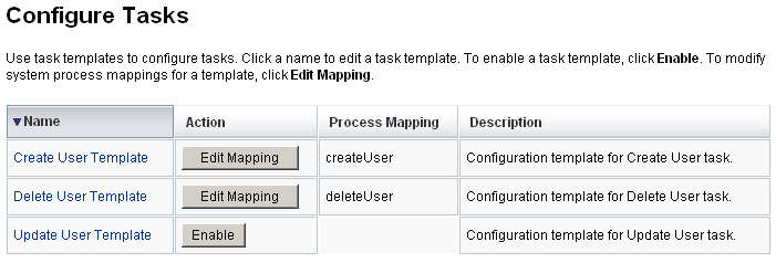 [Edit Process Mappings] 頁面。