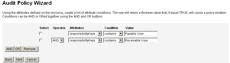 使用選取規則語法螢幕可指定新規則的規則語法。