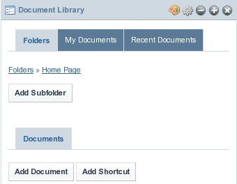 Document folder to add a document