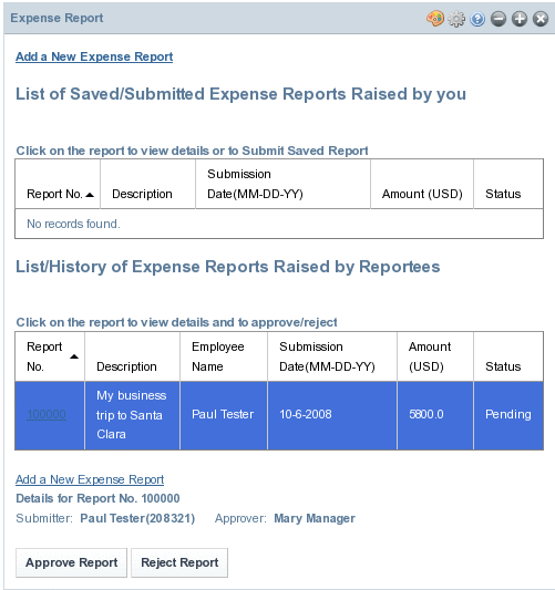 To Approve an Expense Report