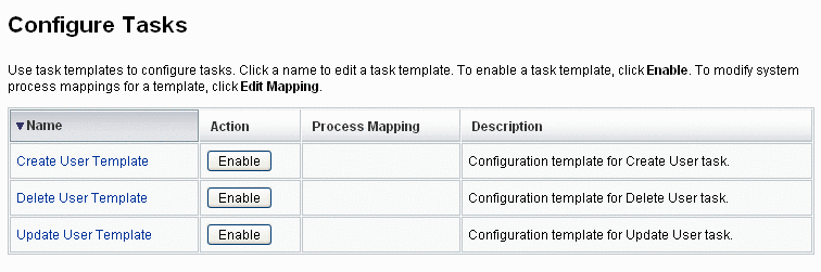 Figura con la página Configurar tareas inicial.