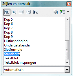 Venster Stijlen en opmaak