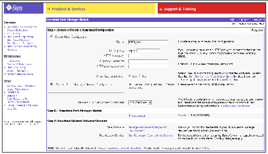 The Download Manager Module page.