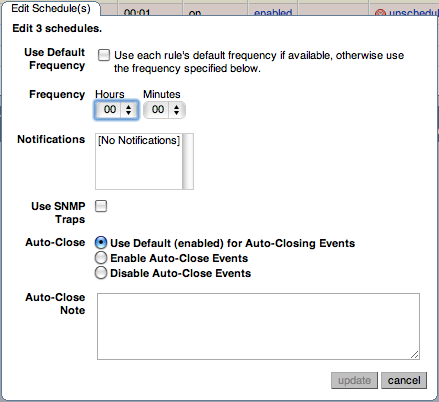 MySQL Enterprise Dashboard: Edit Rules